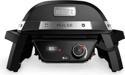 Produktbild von Weber PULSE 1000 Tisch-Elektrogrill Schwarz 1800W Gusseisen Grill 41x31cm