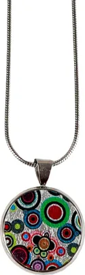 Produktbild von DeMarie Anhänger mit Kette Edelstahl mit Silber-/Goldeinlage