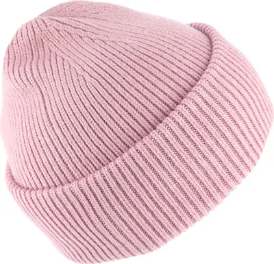 Fiebig kuschelige Rippstrickmütze mit Umschlag in rosa