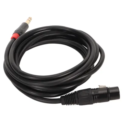 Imagen del producto de Cable XLR hembra a 1/4 de pulgada (6.35 mm).Cable adaptador XLR hembra a 1/4 de pulgada (6.35 mm).Cable para micrófono XLR hembra a 1/4 de pulgada (6.35 mm)