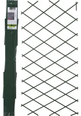 Produktbild von ProGarden Pflanzengitter Pflanzenstütze RANKGITTER für Kletterpflanzen ausziehbar 180x90 cm grün