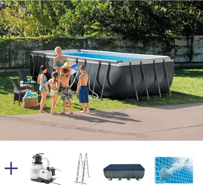 Produktbild von Intex 26356 Ex 26352 Ultra Xtr Frame Aufstellpool Rechteckig 549 X 274 X 132