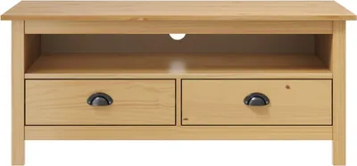 Productafbeelding van vidaXL TV-kast Hill, honingbruin, 110x40x47 cm, massief grenenhout