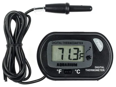 Productafbeelding van LCD Digitale Thermometer voor Aquarium - 2 Stuks - Zwart