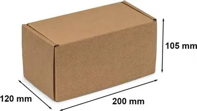 Obrázek produktu pro Vlnitá krabice 200x120x105mm (vnější) Fefco 427