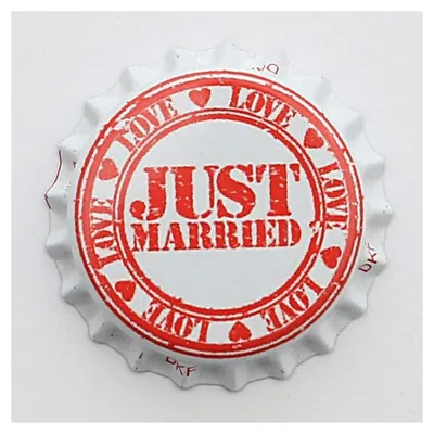 Produktbild von Set von 1000 Kronkorken Just Married für Dekoration