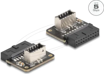 Produktbild von DELOCK USB 5 Gbps Adapter Pfostenbuchse > intern Typ-E Key A
