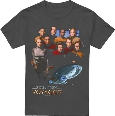 Obrázek produktu pro Star Trek - Tričko "Voyager" pro muže/dámy Uni TV17989 (S) (Charcoal)