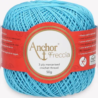 Obrázek produktu pro Anchor Freccia 6 – mercerovaná bavlněná příze na háčkování (barva 01442)