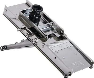 Produktbild von Bron Mandolinenset aus Edelstahl mit Schutz, 11,5 cm breit, 40 cm lang