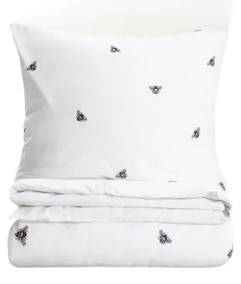 Produktbild von HOMLA ZELLA Baumwollbettwäsche mit Bienenstickerei 140x200 + 1*70x80 cm
