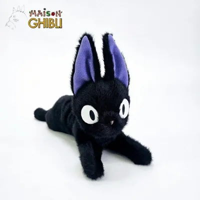 Imagen del producto de Kiki: Figura de peluche Jiji, colección "Funwari", posición acostada, 38 cm