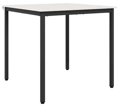 Obrázok produktu pre vidaXL Jedálenský stôl biely 80 x 80 x 75 cm z masívneho borovicového dreva