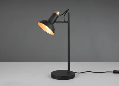 Produktbild von Tischleuchte Metall Schwarz / Gold
