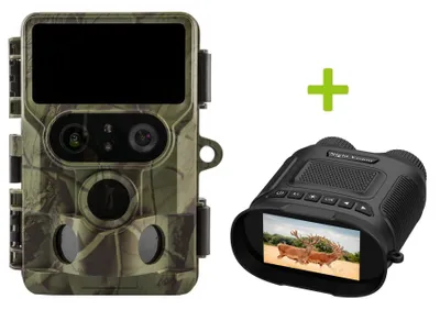 Obrázok produktu pre Fotopasca OXE Tarantula WiFi 4K a binokulárne nočné videnie OXE DV29 + 32GB SD karta, 8ks batérií a statív!
