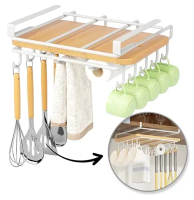 Produktbild von RAXIMO Hänge-Küchenorganizer mit Haken, weiß