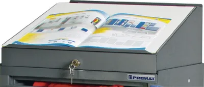 Produktbild von Pultaufsatz H272/91xB500xT500mm anthrazitgrau PROMAT