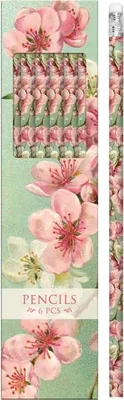 Produktbild von Dekorative Bleistifte STPEN32 Kirschblüten - 6 Stück