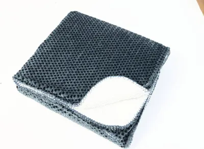 Produktbild von Flanellplaid mit sherpa-effekt lyno blau 170x130cm  - Atmosphera créateur d'intérieur