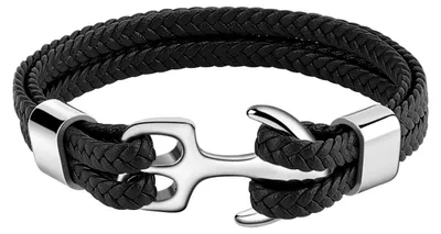 Produktbild von Emibele Robust Rindsleder Armband für Herren - Mehrschichtig Vintage Wickelarmba