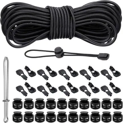 Produktbild von Dehnbares Gummiseil - Ideal für Kleidung und Rucksäcke - 30 m