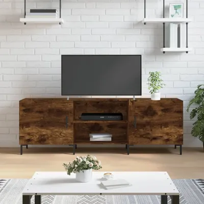 Immagine prodotto di Maison Exclusive - Mobile TV in rovere affumicato 150x30x50 cm Materiale ligneo