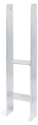 Produktbild von Alberts H-Pfostenträger | feuerverzinkt | lichte Breite 116 mm | Gesamthöhe 600 mm | Materialstärke 5 mm