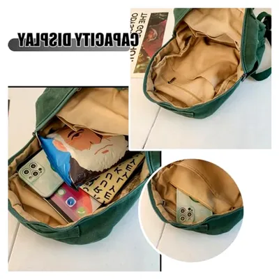 Produktbild von Klein Rucksack Damen Canvas Cityrucksack Rucksäcke Daypacks,Rucksackhandtaschen Kinderrucksäcke für Schule Travel Arbeit Damen Mädchen Teenager Uni