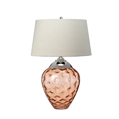 Immagine prodotto di Lampada da tavolo a LED, nichel, acciaio, vetro, beige, H 71,5 cm