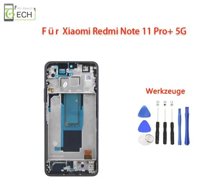 Produktbild von Für Xiaomi Redmi Note 11 Pro Plus /+5G LCD (OLED) Display Rahmen 21091116Ug