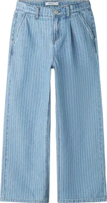 Produktbild von NAME IT Gestreifte Jeans mit geradem Oversized Look Größe: