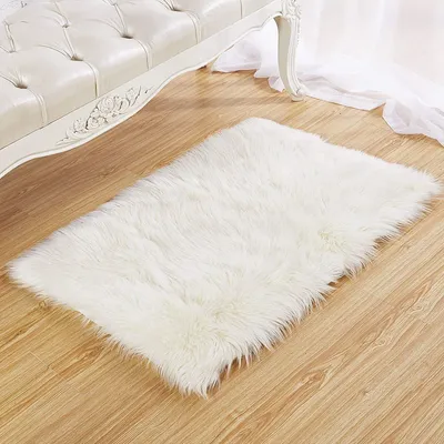 Productafbeelding van Kunstvacht tapijt - Zacht en pluizig - 80x180 cm