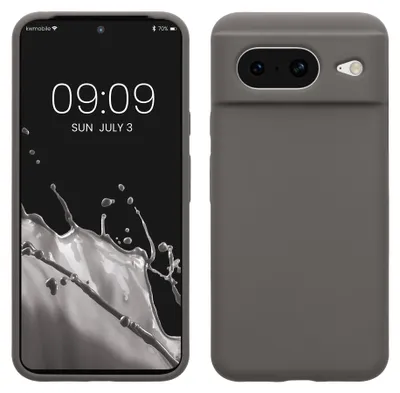 Produktbild von kwmobile Handyhülle für Google Pixel 8 Hülle, für Pixel 8 Case - Hülle Silikon - kabelloses Laden - Stone Dust