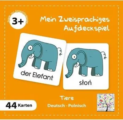 Produktbild von Mein Zweisprachiges Aufdeckspiel, Tiere, Polnisch (Kinderspiel)