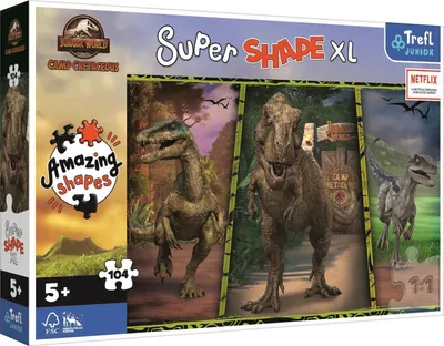 Obrázok produktu pre Trefl 50020, 104 kusov, dinosaury, 5 rok / roky