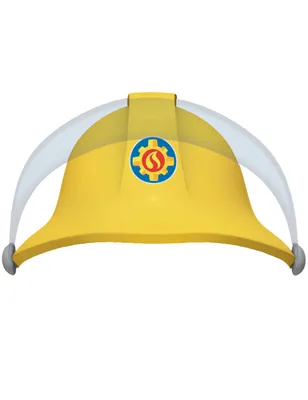 Produktbild von Amscan 9902189, Karnevalskostüm-Hut, Fireman, Papier, Grau, Gelb, 223 mm, 114 mm