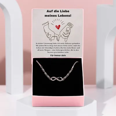 Produktbild von Auf die Liebe meines Lebens! - Armband mit kubischen Zirkonia Kristallen für Damen -  YARA_CRYSTALBRACELET