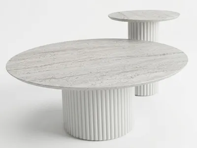 Produktbild von Wohnzimmer Set mit Couchtisch und Beistelltisch im modernen Design