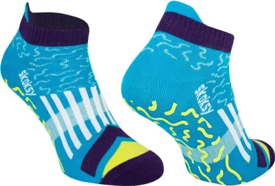 Produktbild von ZOOKSY - Rutschfest Yoga Socken aus Baumwolle (1 Paar) I Füßlinge für Damen und Herren I Ideal für Yoga, Pilates, Fitness I Stopper Tanzsocken I Stoppersocken Damen (F1)