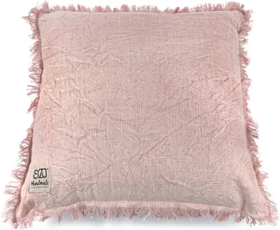 Image de Sizo coussin fait main 45 x 45 cm - Rose