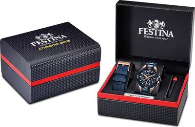 Image de Festina Montre Homme Chrono Bike F20524/1 acier bleu foncé UF20524/1