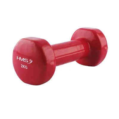 Produktbild von HMS Fitness Gusseisen-Kurzhantel mit Vinyl-Beschichtung - 1,5 kg