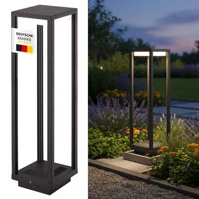 Produktbild von LED Außenstandleuchte 1543-500 Schwarz, 500mm, IP54, 840lm, 3000K