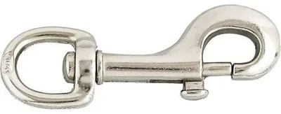 Immagine prodotto di Moschettone Pompe Zamak nichelato Lunghezza 110 mm Blister 1 - Chapuis