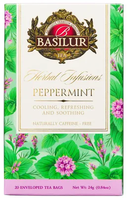 Productafbeelding van Basilur Peppermint kruidenthee, zakjes - 20 x 1,2 gram