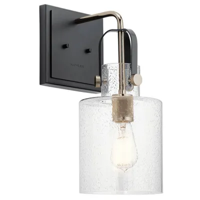 Immagine prodotto di Applique Kitner in nichel lucido, 1xE27x60W, vetro, dimensioni: 42,1x18x25,7 cm, IP20, Quintiesse