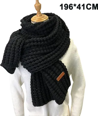 Produktbild von Strick-Schal Perfekt für Herbst & Winter - Herren /Frau Winterschal aus Reinem Polyacryl - Angenehmer Tragekomfort, Warm & Weich