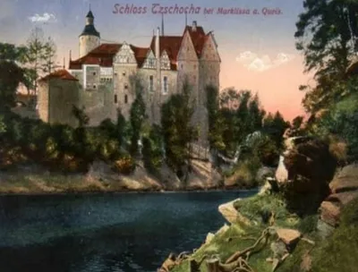 Produktbild von Malen nach Zahlen Schloss Czocha 50x40 cm auf einem Rahmen Kreativ