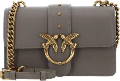 Produktbild von PINKO Umhängetasche Schultertasche Love One Mini CL Walnut - Antique Gold taupe
