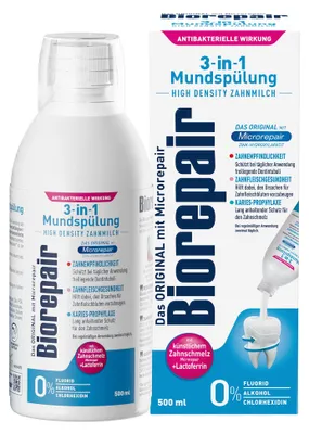Produktbild von Biorepair 3-in1 Mundspülung - 12x500ml, KI-generiertes Bild